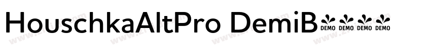 HouschkaAltPro DemiB字体转换